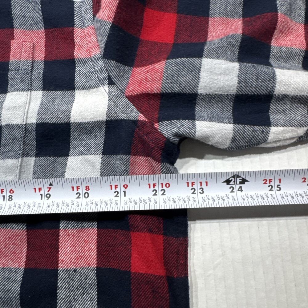 Croft & Barrow Flannel Shirt Mens Large Button Down Long Sleeve Plaid - Picture 8 of 10